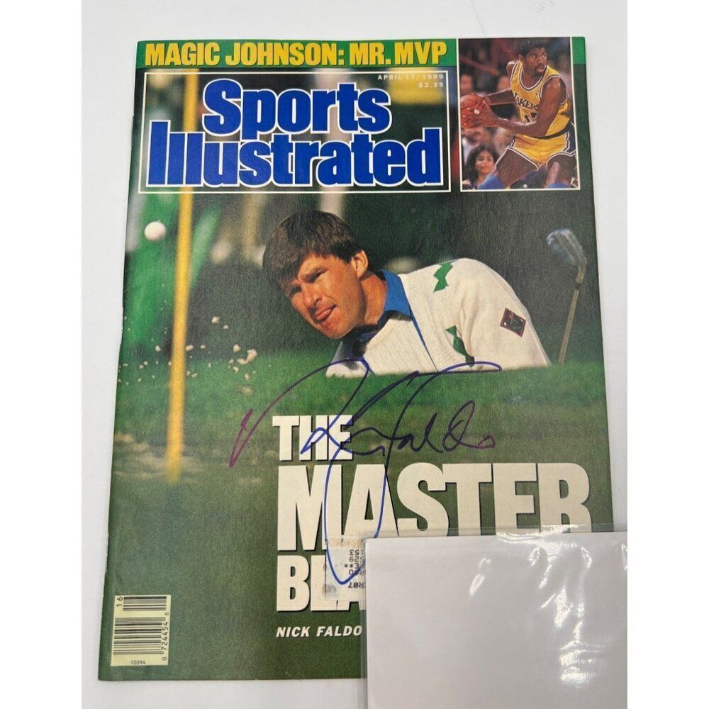 Nick Faldo Signed Sports Illustrated 1989 Wins The Masters Golf PGA
